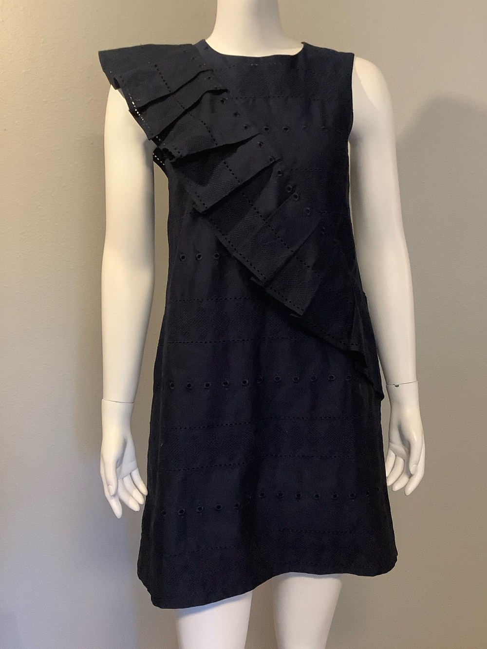 NWT Ted Baker Asymmetric Ruffle Dress